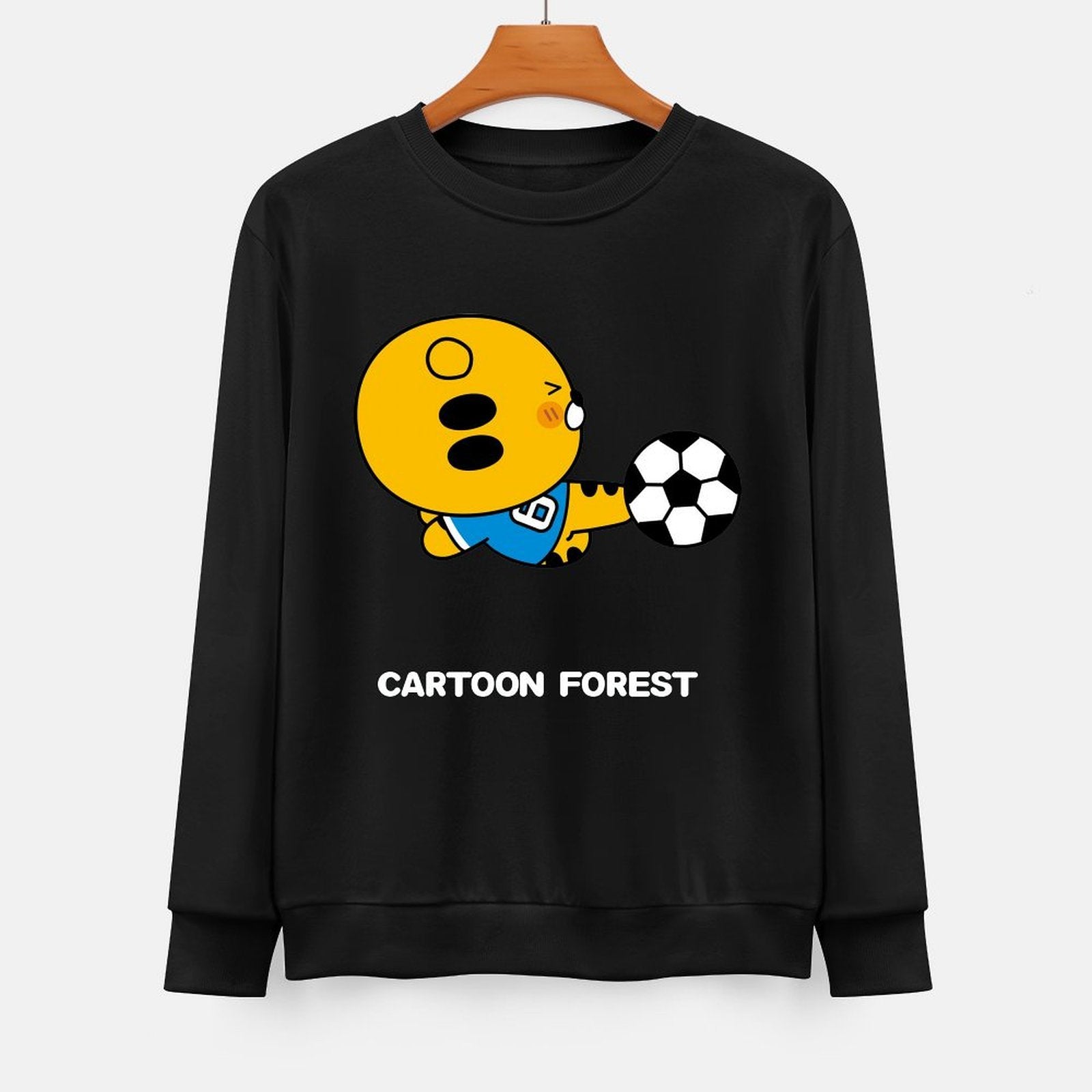 Front Patterned Long Sleeve TopComfortSeries Fade-Proof